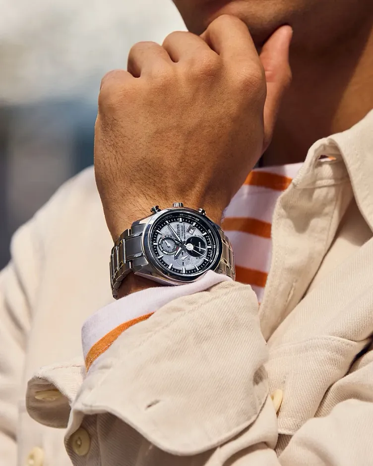 Tsuki-Yomi A-T Gray Dial Super Titanium Bracelet BY1010-57H | CITIZEN Tsuki-Yomi A-T Gray Dial Super Titanium Bracelet BY1010-57H | CITIZEN